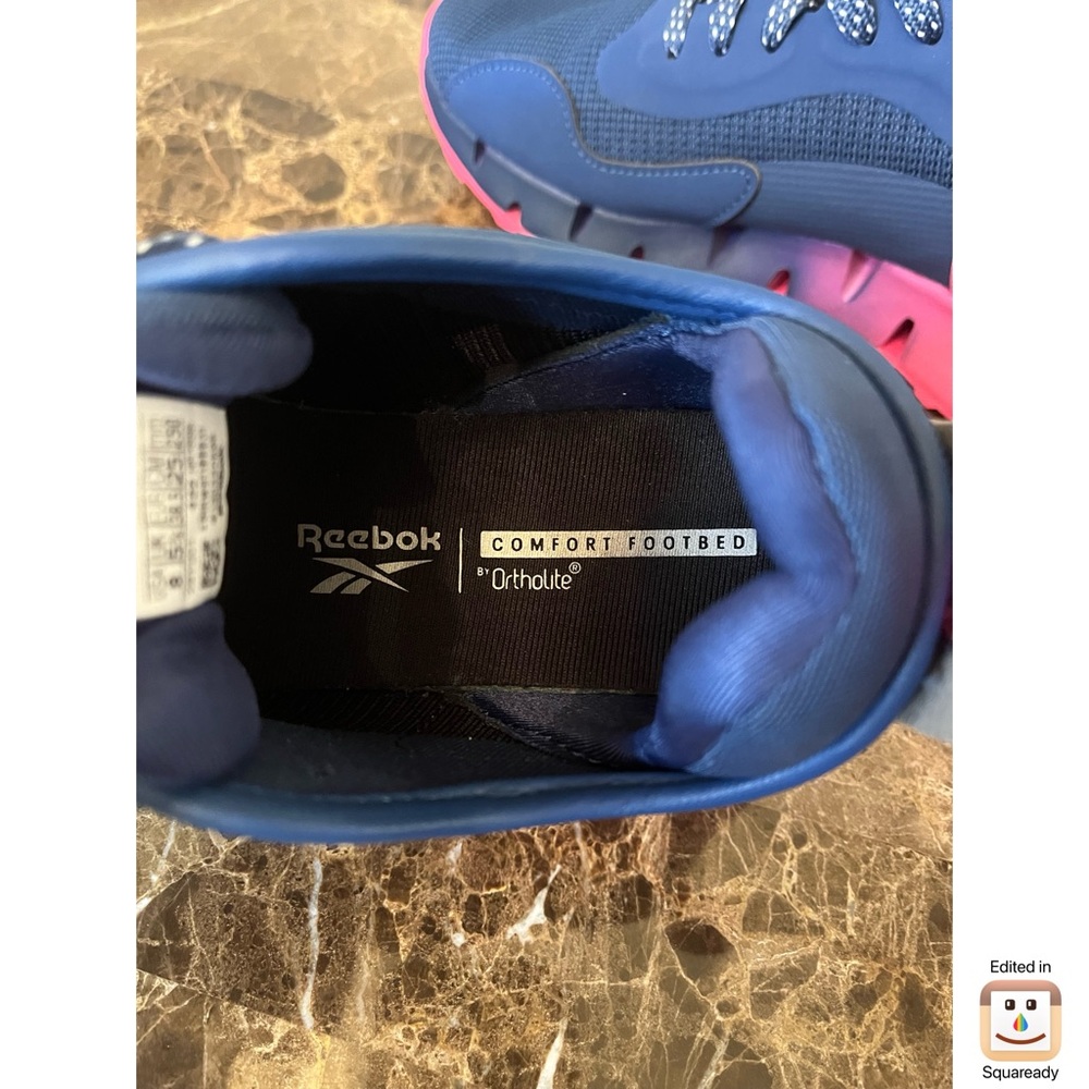 Reebok Blue and Pink Running Shoes - Picture 7 of 9